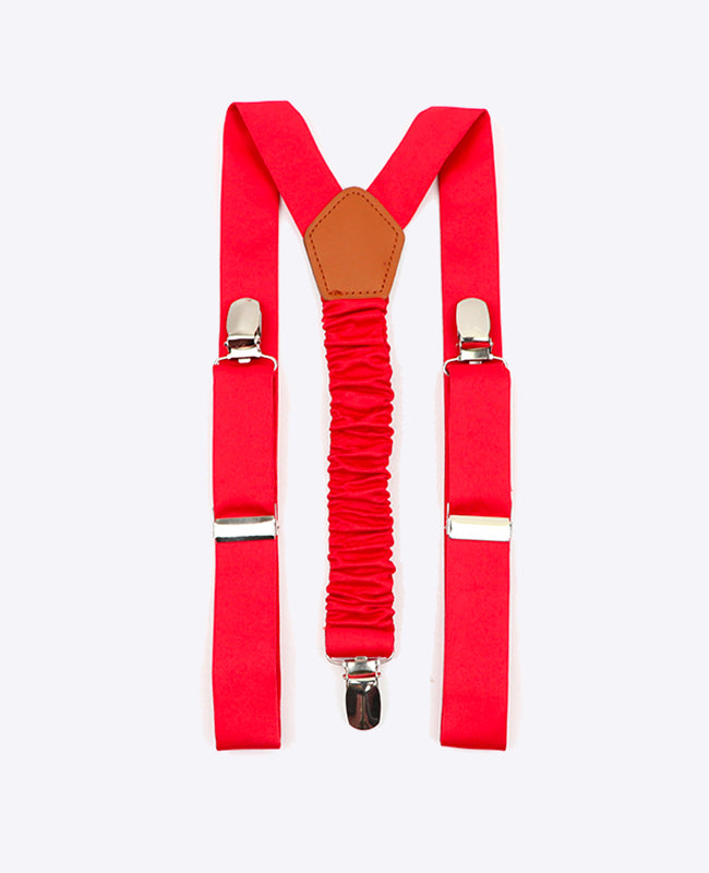 Bretelles Enfant Rouge n°2 en Polyester «Ernest»