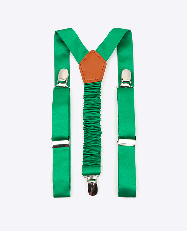 Bretelles Enfant Vert n°3 en Polyester «Ernest»