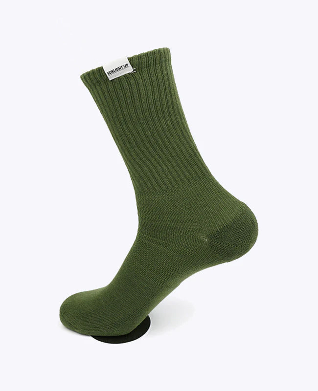 Chaussettes Homme Vert n°3 en Coton «Maurice»