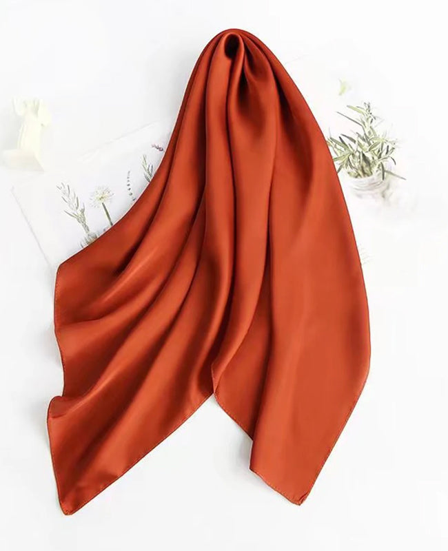 Foulard Terracotta Femme en Polyester «Jeanne»