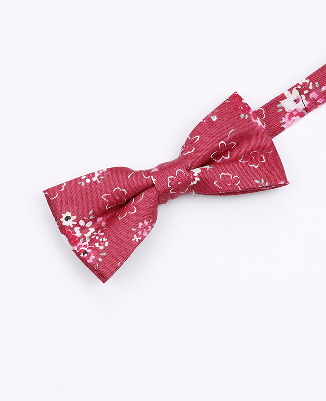 Noeud Papillon Liberty Rouge n°2 Enfant en Coton «Gaspard»