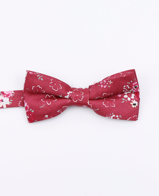 Noeud Papillon Liberty Rouge n°2 Enfant en Coton «Gaspard»