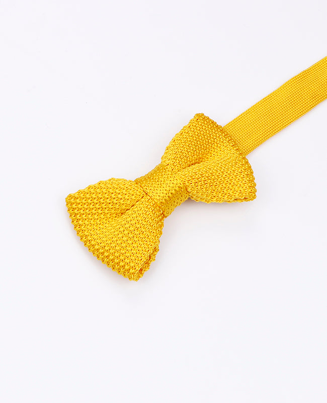 Noeud Papillon Jaune Enfant en Tricot «Léon»