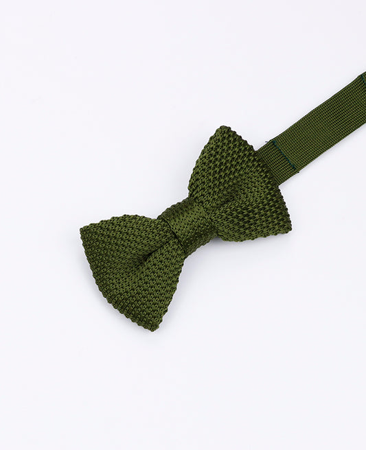 Noeud Papillon Vert n°2 Enfant en Tricot «Léon»