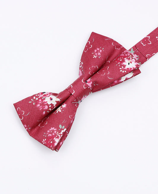 Noeud Papillon Liberty Rouge n°2 Homme en Coton «Gaspard»