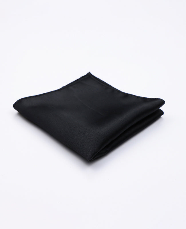 Pochette de Costume Noir en Polyester «Anatole»