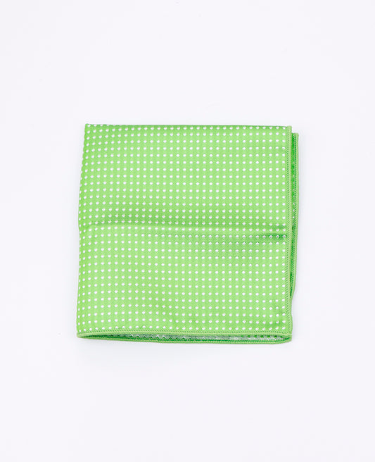 Pochette de Costume Vert n°1 à Pois en Polyester «Louis»