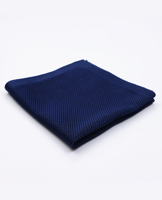 Pochette de Costume Bleu n°2 en Tricot «Léon»