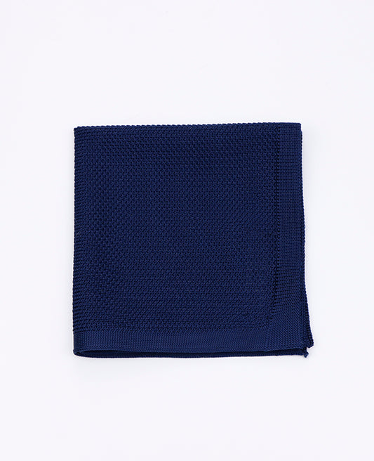 Pochette de Costume Bleu n°2 en Tricot «Léon»