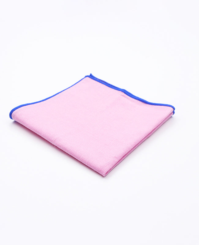 Pochette de Costume Rose n°4 en Coton «Edgard»