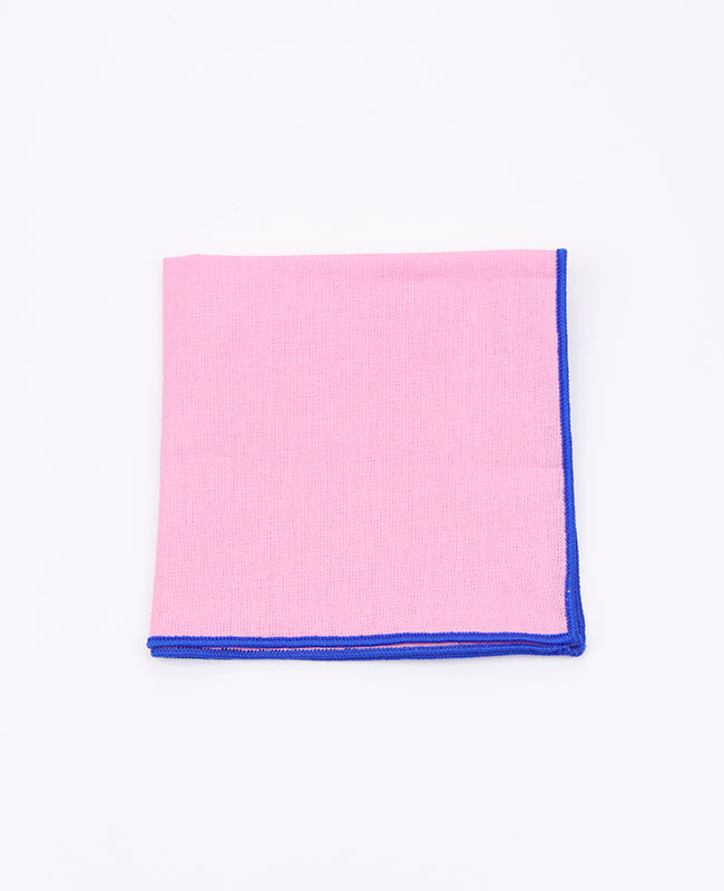 Pochette de Costume Rose n°4 en Coton «Edgard»