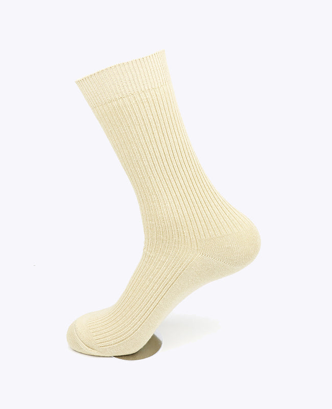 Chaussettes Homme Beige n°2 en Coton «Maurice»