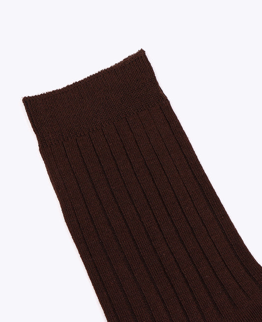 Chaussettes Homme Marron n°2 en Coton «Maurice»