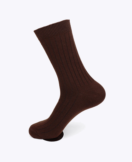 Chaussettes Homme Marron n°2 en Coton «Maurice»