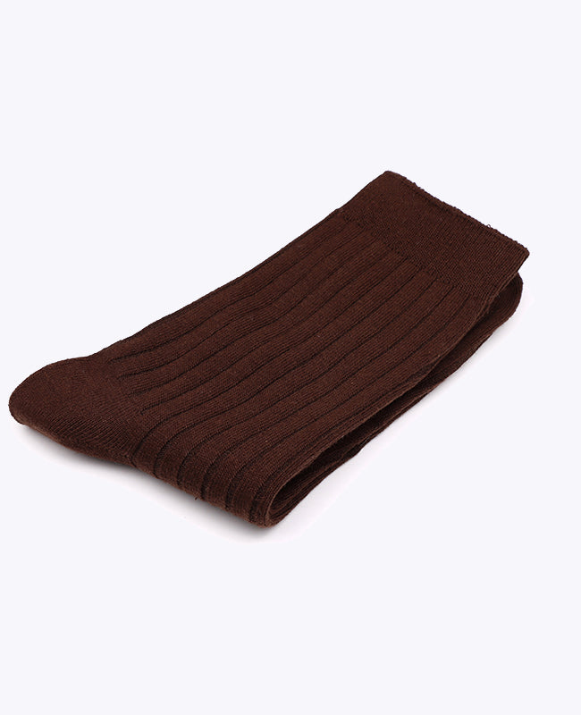 Chaussettes Homme Marron n°2 en Coton «Maurice»