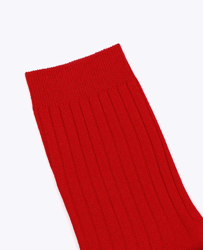 Chaussettes Homme Rouge n°1 en Coton «Maurice»