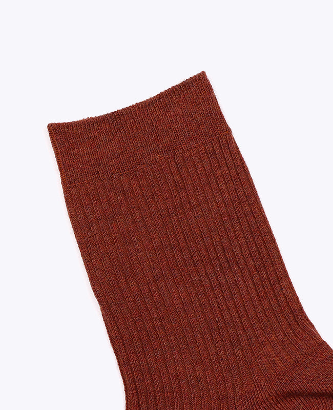 Chaussettes Homme Terracotta n°3 en Coton «Maurice»