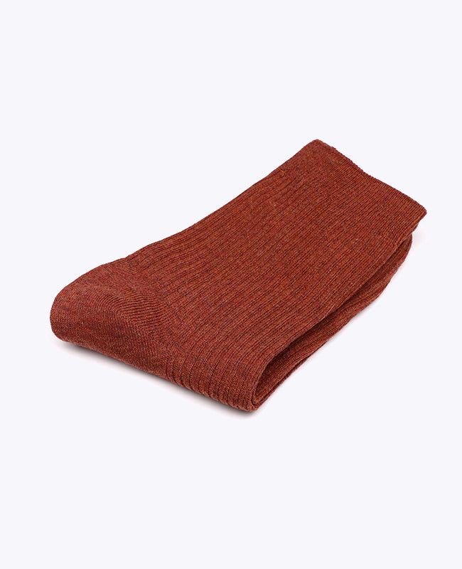 Chaussettes Homme Terracotta n°3 en Coton «Maurice»