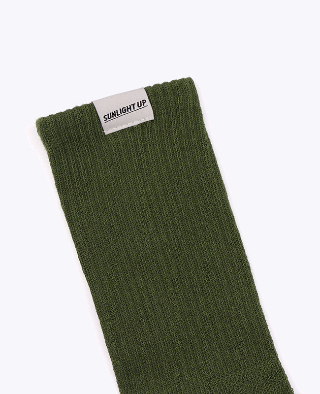 Chaussettes Homme Vert n°3 en Coton «Maurice»