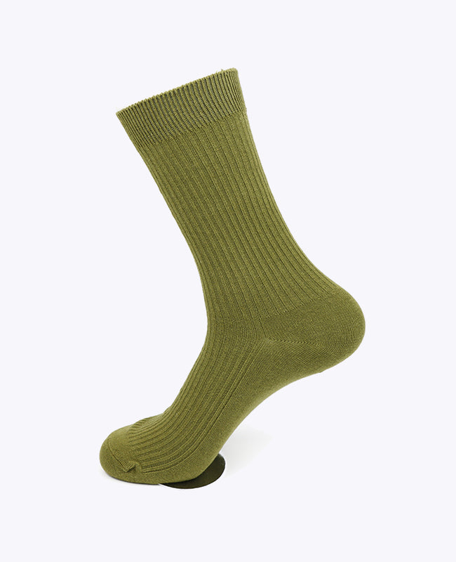 Chaussettes Homme Vert n°4 en Coton «Maurice»