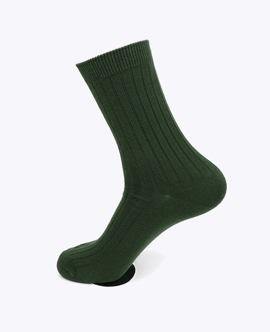 Chaussettes Homme Vert n°5 en Coton «Maurice»