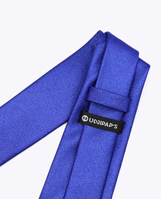 Cravate à Paillette Bleu n°2 Homme en Polyester | Armand - Unipap's