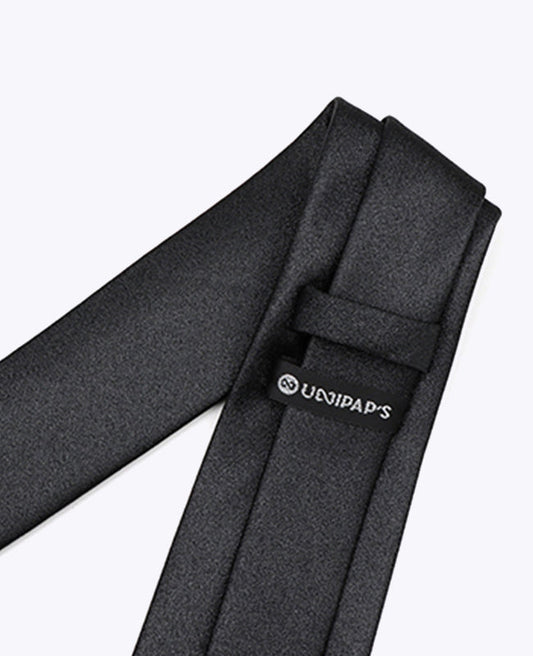 Cravate à Paillette Noir n°1 Homme en Polyester | Armand - Unipap's