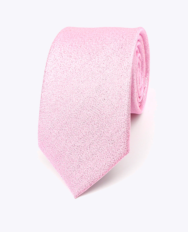 Cravate à Paillette Rose n°1 Homme en Polyester | Isidore - Unipap's