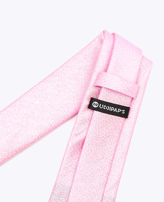 Cravate à Paillette Rose n°1 Homme en Polyester | Isidore - Unipap's