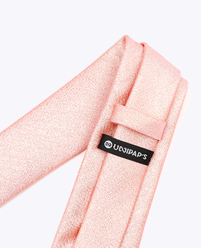 Cravate à Paillette Rose n°2 Homme en Polyester | Isidore - Unipap's