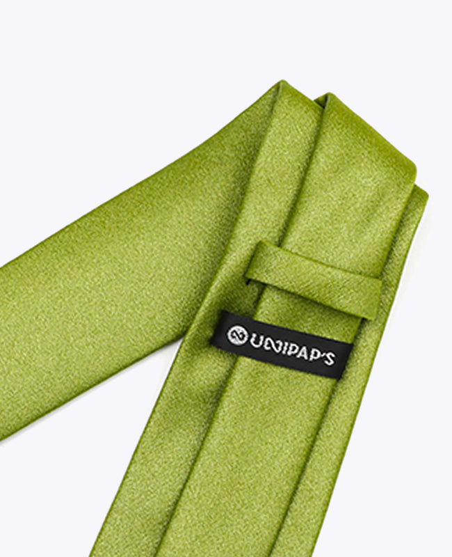 Cravate à Paillette Vert n°1 Homme en Polyester | Armand - Unipap's