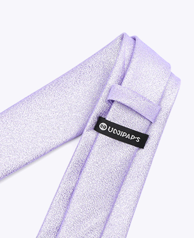 Cravate à Paillette Violet n°1 Homme en Polyester | Isidore - Unipap's