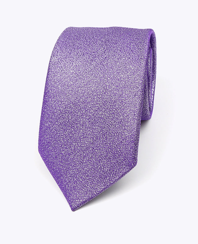 Cravate à Paillette Violet n°2 Homme en Polyester | Isidore - Unipap's