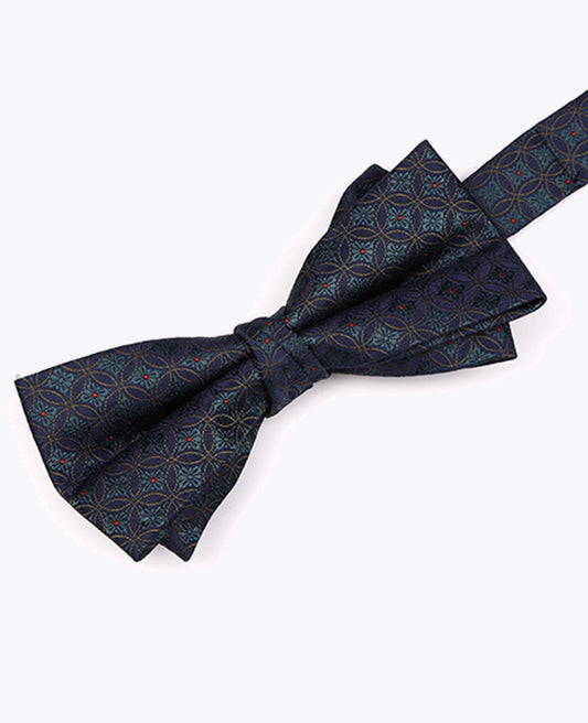 Noeud Papillon Bleu n°2 à Motifs Homme en Polyester «Edmond»