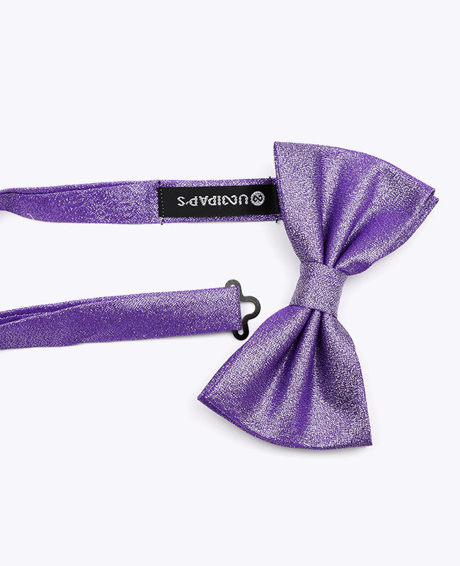 Noeud Papillon à Paillette Violet n°2 Homme en Polyester | Isidore - Unipap's