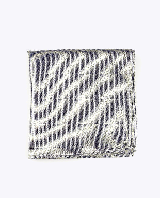 Pochette de Costume à Paillette Argent n°1 en Polyester | Léonard - Unipap's