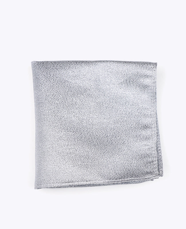 Pochette de Costume à Paillette Argent n°2 en Polyester | Isidore - Unipap's