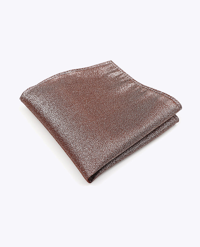 Pochette de Costume à Paillette Marron n°1 en Polyester | Isidore - Unipap's