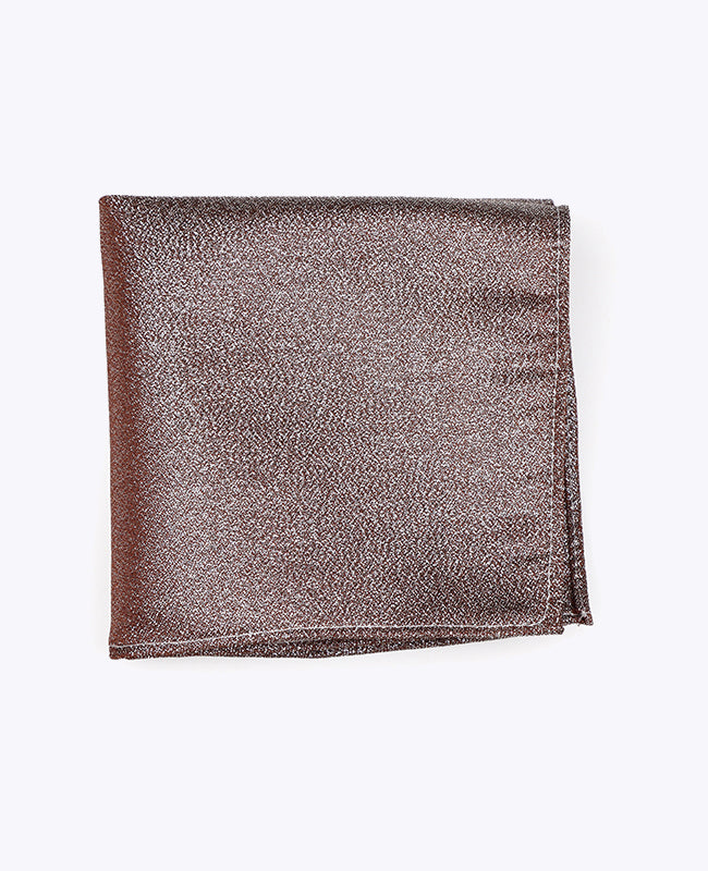 Pochette de Costume à Paillette Marron n°1 en Polyester | Isidore - Unipap's