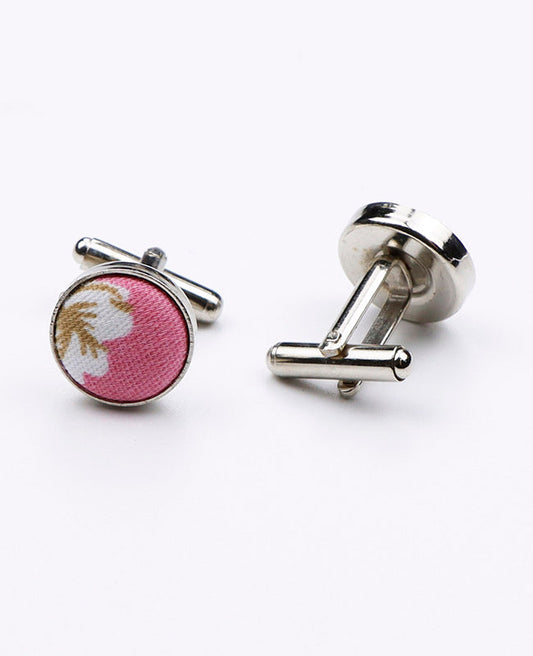 Boutons de Manchette Liberty Rose n°3 en Coton | Gaspard - Unipap's