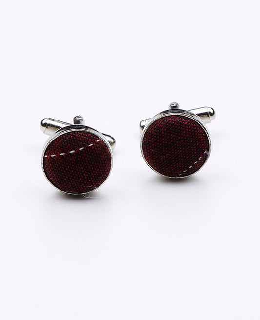 Boutons de Manchette Tartan Rouge en Coton | Marcel - Unipap's