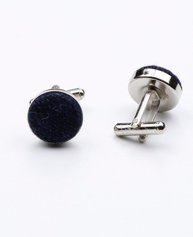 Boutons de Manchette Bleu n°2 en Laine | Claude - Unipap's