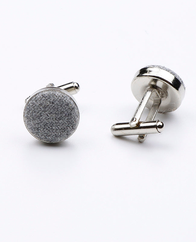 Boutons de Manchette Gris n°1 en Laine | Claude - Unipap's