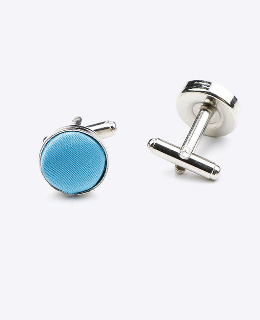 Boutons de Manchette Bleu n°3 en Polyester | Jules - Unipap's