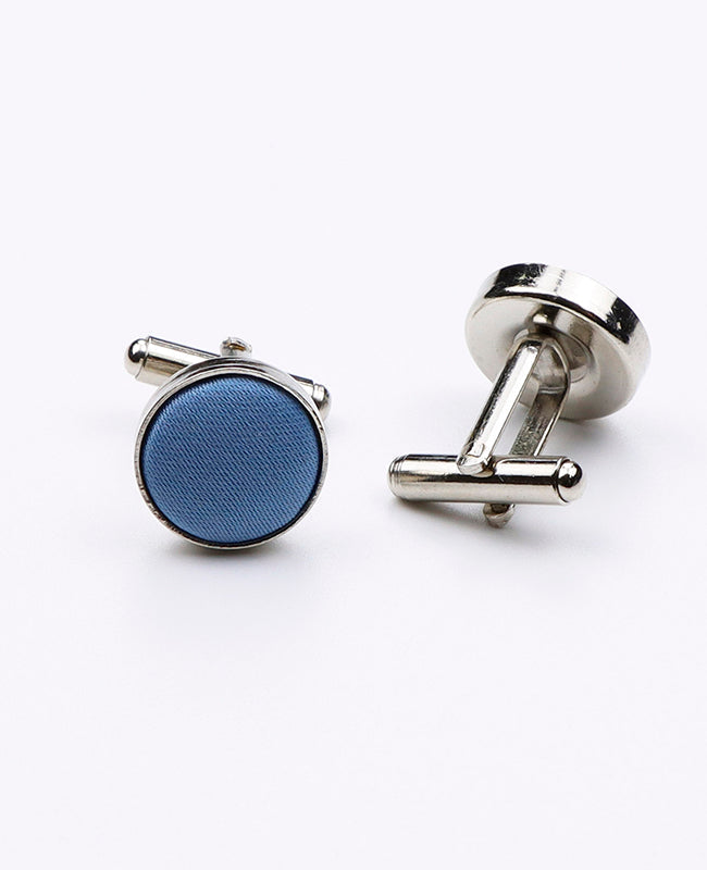 Boutons de Manchette Bleu n°7 en Polyester | Anatole - Unipap's