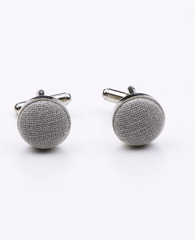 Boutons de Manchette Gris n°3 Homme en Coton | Edgard | Unipap's