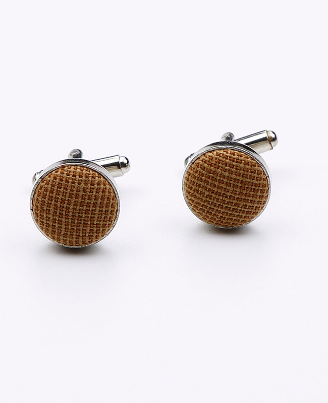 Boutons de Manchette Marron Homme en Coton | Edgard | Unipap's