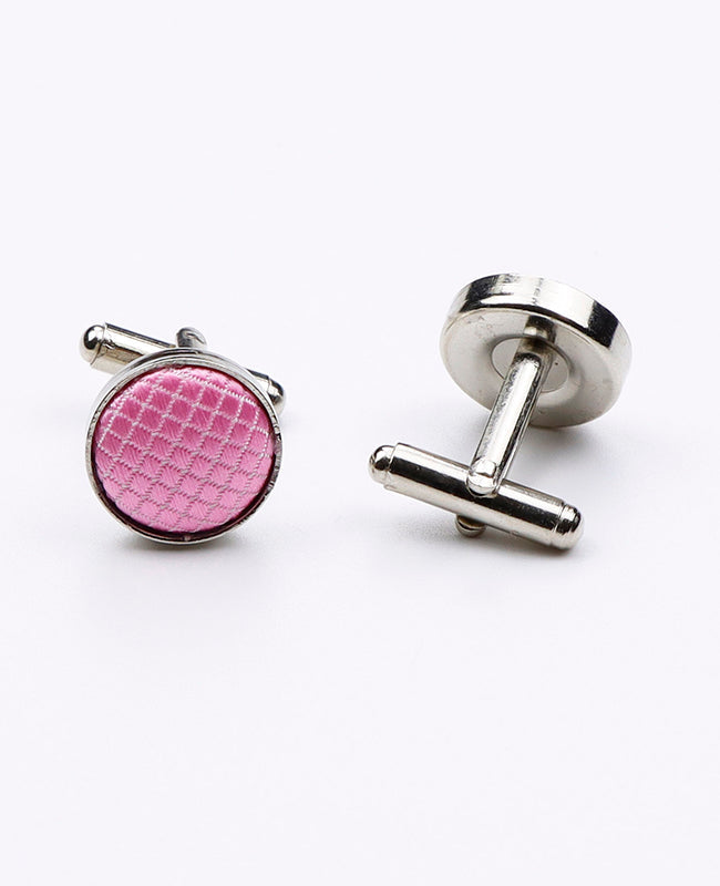 Boutons de Manchette Rose n°2 en Polyester | Martin - Unipap's