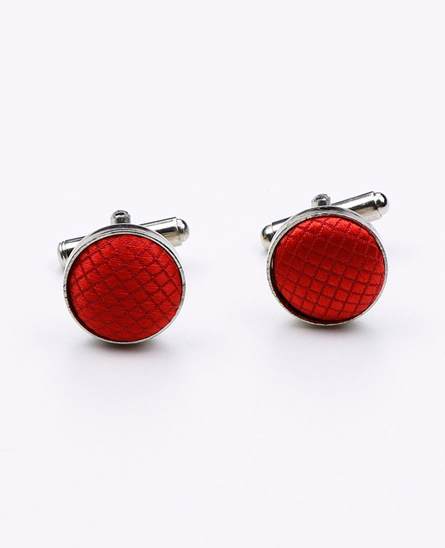 Boutons de Manchette Rouge n°2 en Polyester | Martin - Unipap's