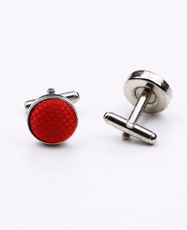 Boutons de Manchette Rouge n°2 en Polyester | Martin - Unipap's